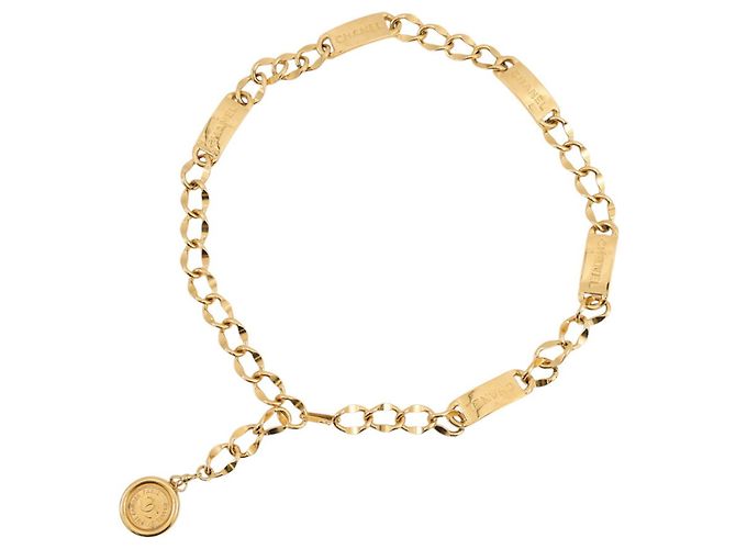 Cinto de corrente dourada Chanel Dourado