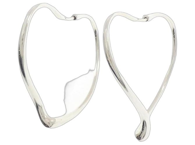 Tiffany & Co Tiffany Open Heart Creolen Silber