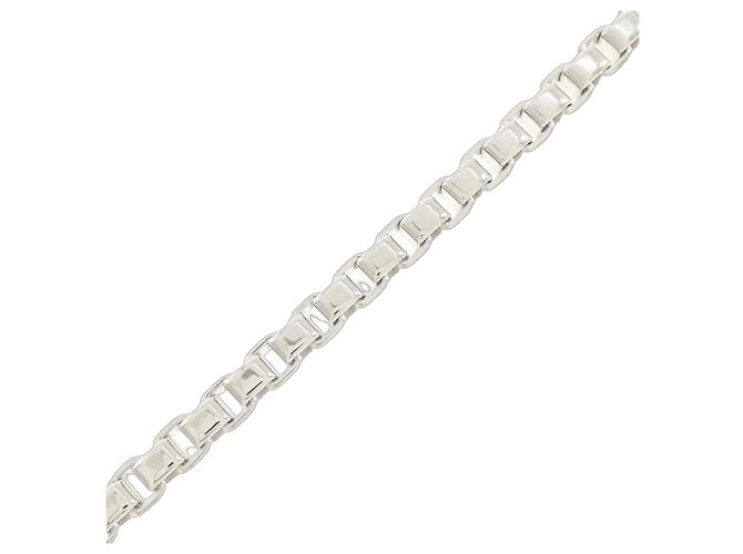 Tiffany & Co Bracciale Venetian con Charm Tiffany Argento