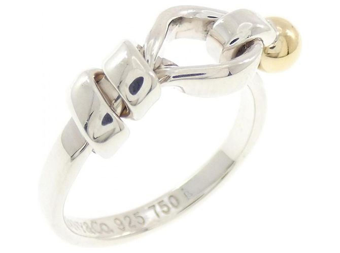 Anillo Love Knot de hilo plano Tiffany & Co. Plata Dorado