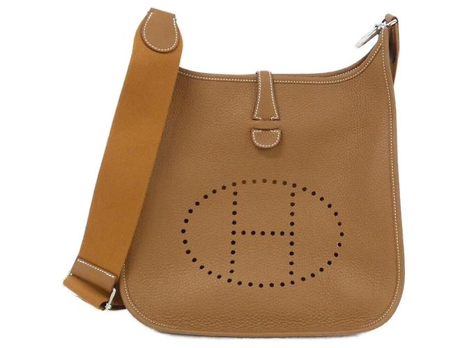 Hermès Bolsa de Ombro Hermes Evelyne 3 PM Dourado