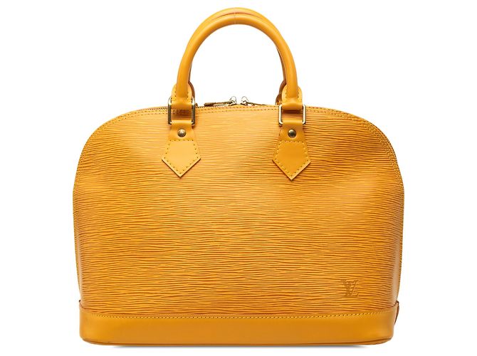 Louis Vuitton Yellow Epi Alma PM Jaune