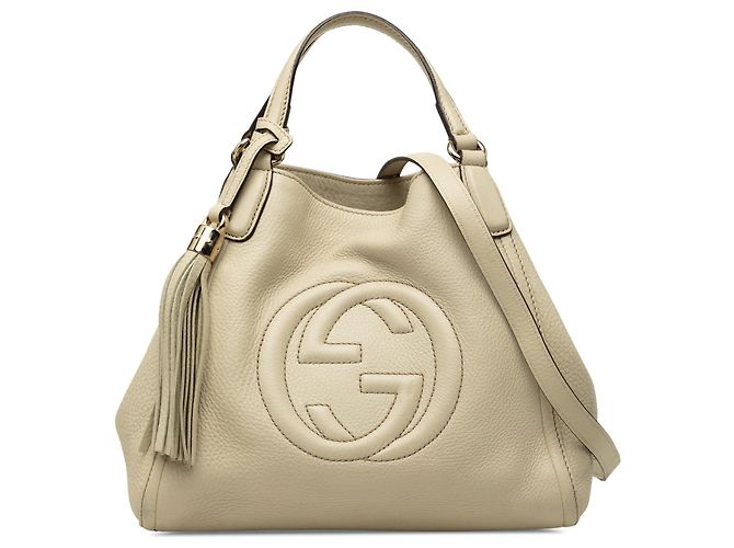 Bolsa Soho Satchel Gucci em couro marrom Small