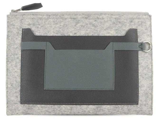 Hermès Toodoo 29 em Epsom cinza e feltro