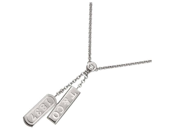 Collana Tiffany & Co. Double Bar Drop Diamond
