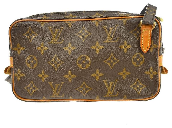 Louis Vuitton Pochette Marly Bandouliere Monogram Canvas medium Marrom