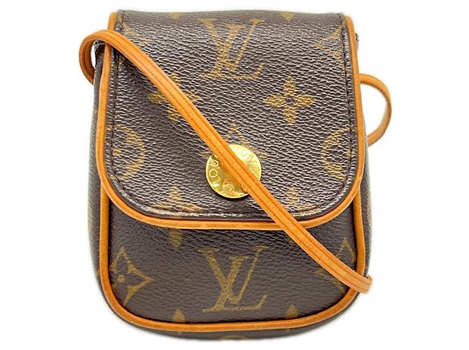 Louis Vuitton Monogram Pochette Cancun M60018 Marrone Beige