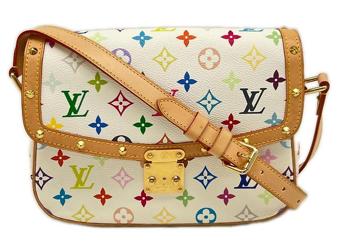 Louis Vuitton Monogram Multicolore Sologne Blanc Shoulder Bag Multiple colors