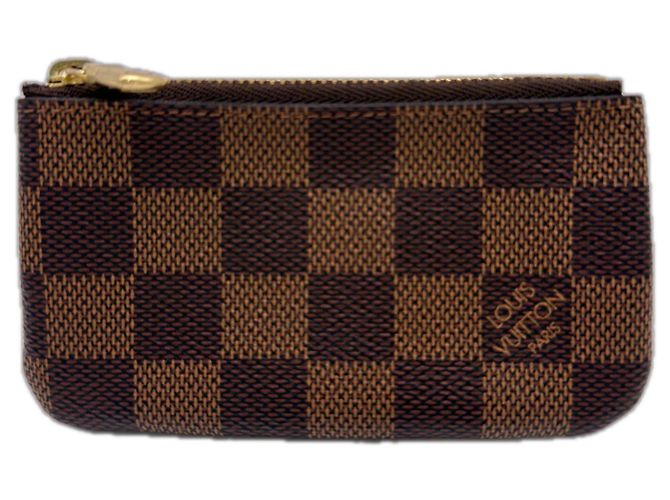 Louis Vuitton Damier Key Case Pochette Marron Beige