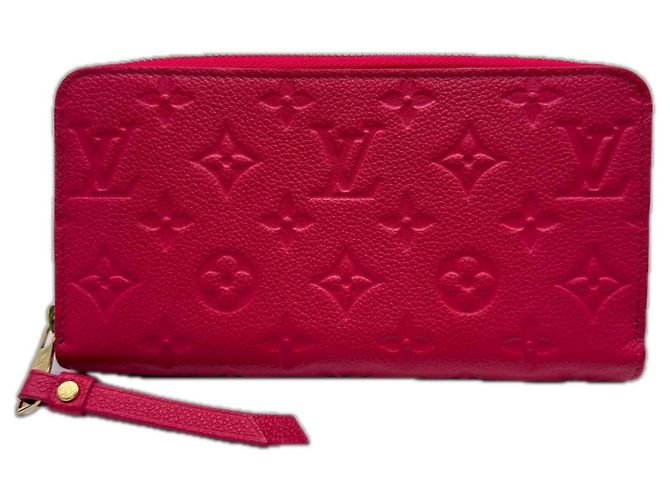 Cartera Zippy Monogram Empreinte Louis Vuitton Rosa