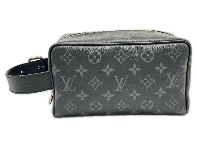 Borsa a pochette Louis Vuitton Monogram Eclipse Marrone Nero