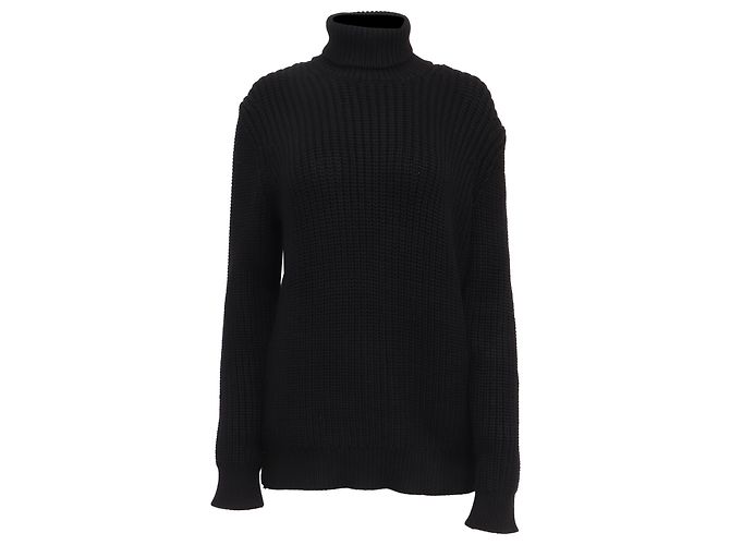 Pull à col roulé en maille Michael Kors Collection en viscose noire