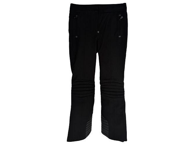 Pantaloni da sci a gamba dritta Moncler Grenoble in poliammide nera