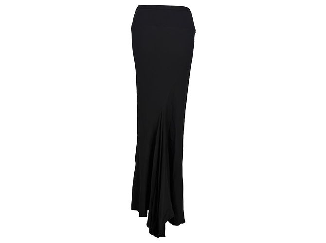 Rick Owens Maxi-Rock mit elastischem Bund aus schwarzer Viskose