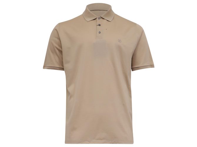 Polo a maniche corte Louis Vuitton in cotone beige