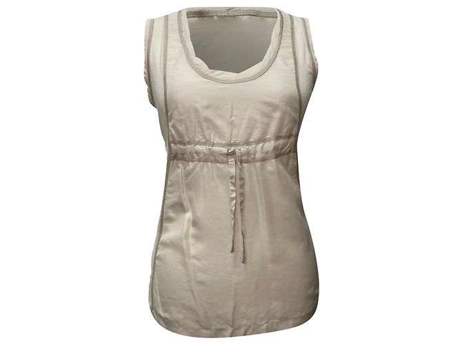 Top sin mangas Prada Sport en algodón blanco