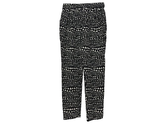 Stella Mc Cartney Pantalones estampados Stella McCartney en algodón negro