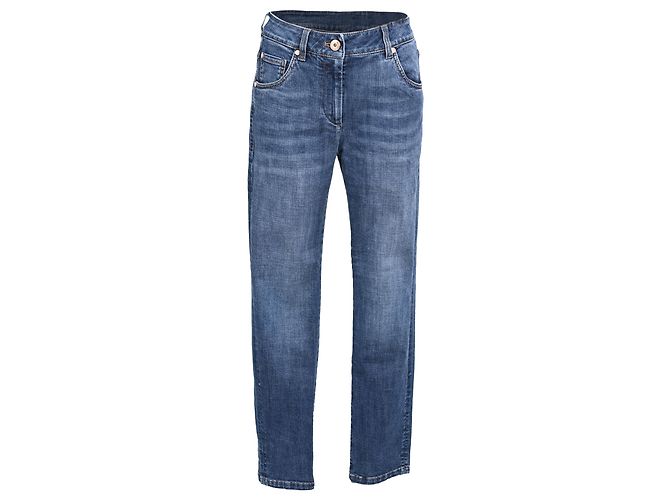 Vaqueros Extra Skinny Fit Brunello Cucinelli en algodón azul