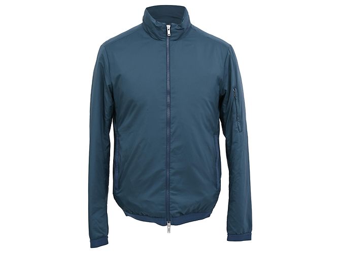 Theory Anorak Jacket in Blue Nylon Navy blue