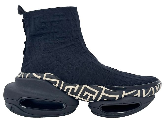 Sneaker alte Balmain B-Bold in poliestere nero