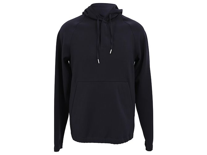 Theory Hoodie-Jacke aus schwarzem Polyester