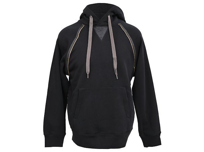 Theory Kapuzenpullover aus schwarzer Baumwolle
