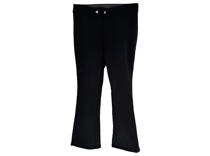 Bogner ausgestellte Hose aus schwarzem Polyester