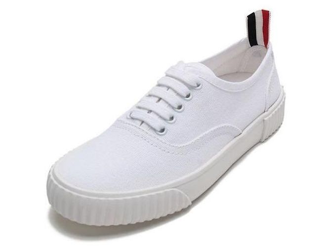 Thom Browne Baskets Canvas Heritage Blanc