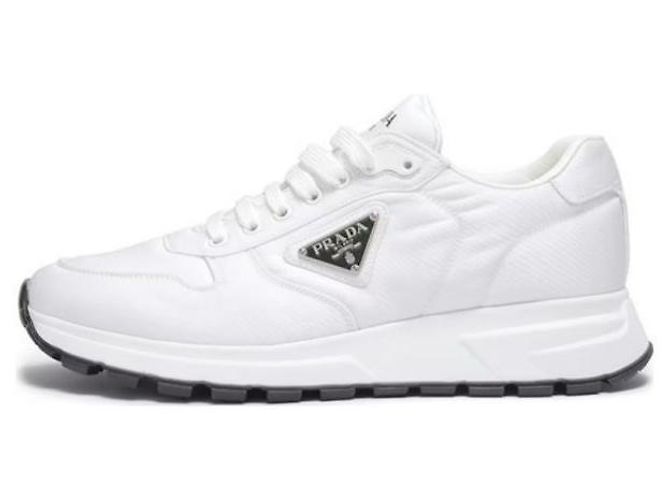 Prada Nylon-Sneaker Weiß