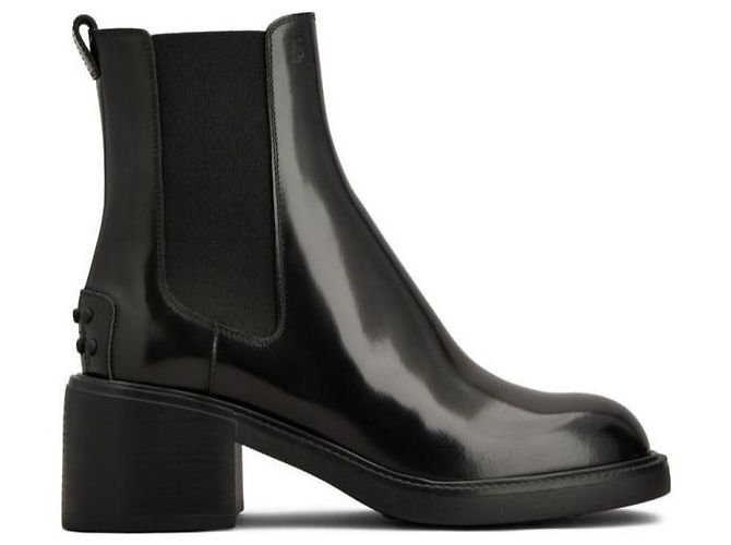 Tod's Leder- Stiefeletten Schwarz