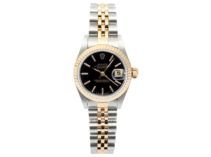 Rolex Orologio da donna Datejust quadrante nero