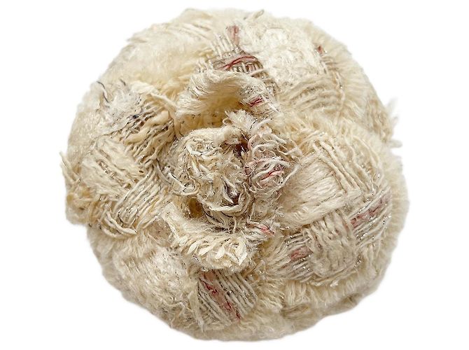 Broche Corsage Camélia Chanel Blanco Beige