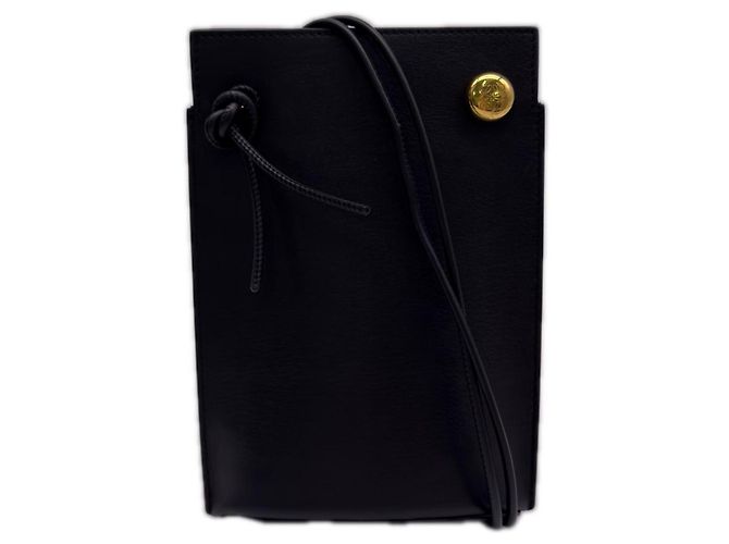 Sac à épaule Loewe Pebble Dice Pocket Noir