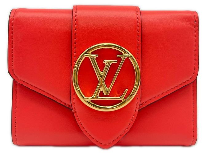Portafoglio Tri-fold Louis Vuitton Rosa Blu
