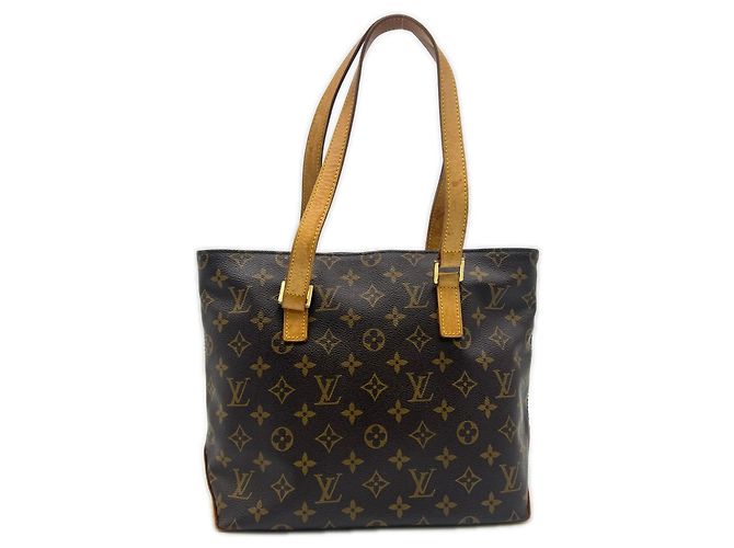 Louis Vuitton Monogram Cabas Piano Handtasche Braun Beige