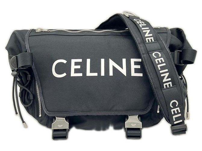 Céline Borsa a Tracolla Celine Nylon Medium Trekking Nero