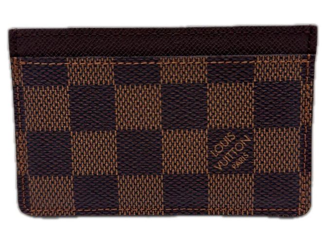 Tarjetero Louis Vuitton Damier Castaño Beige