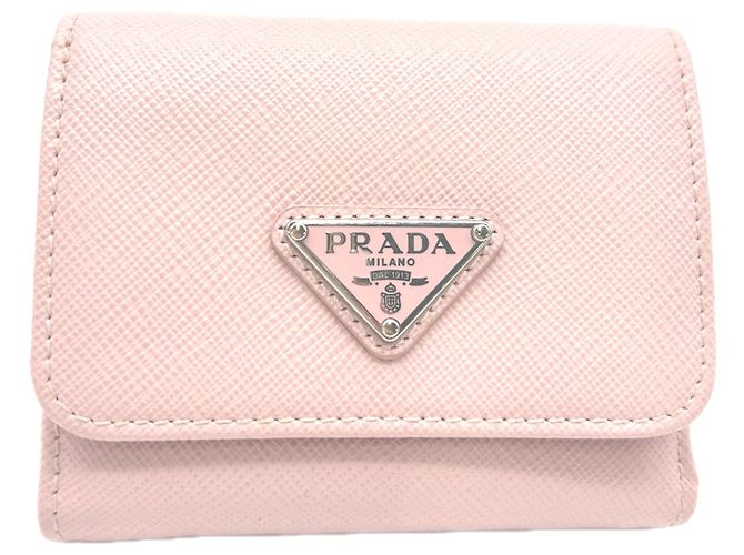 Portefeuille Prada Saffiano Triangle