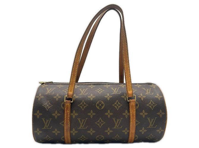 Borsa Louis Vuitton Monogram Papillon 30 Marrone Beige