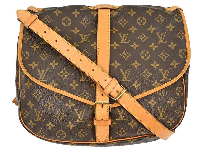 Louis Vuitton Saumur Monogram 35 Marrom