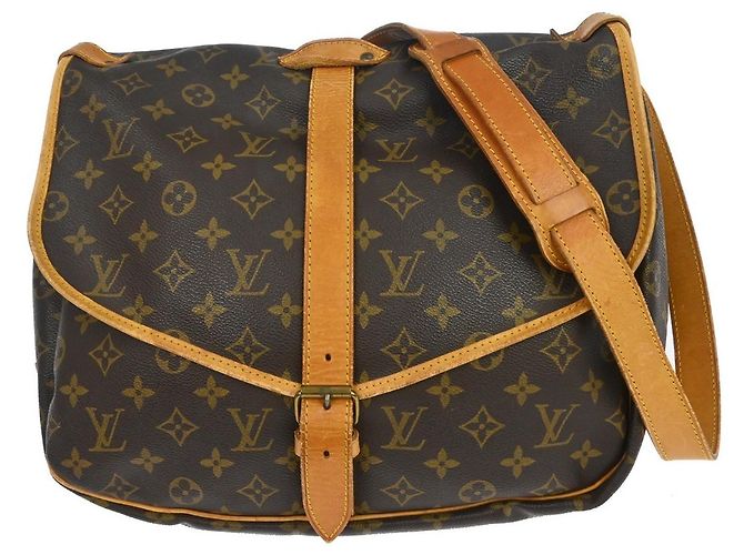 Louis Vuitton Saumur Monogram 35 Marrone