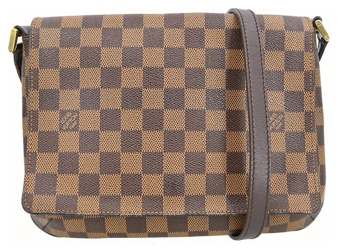 Louis Vuitton Musette Tango Damier Ebene Marrom