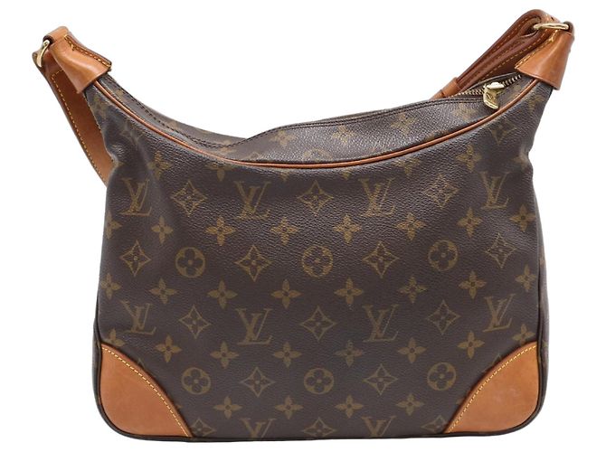 Bolsa de Ombro Louis Vuitton Monogram Boulogne 30 Marrom Bege