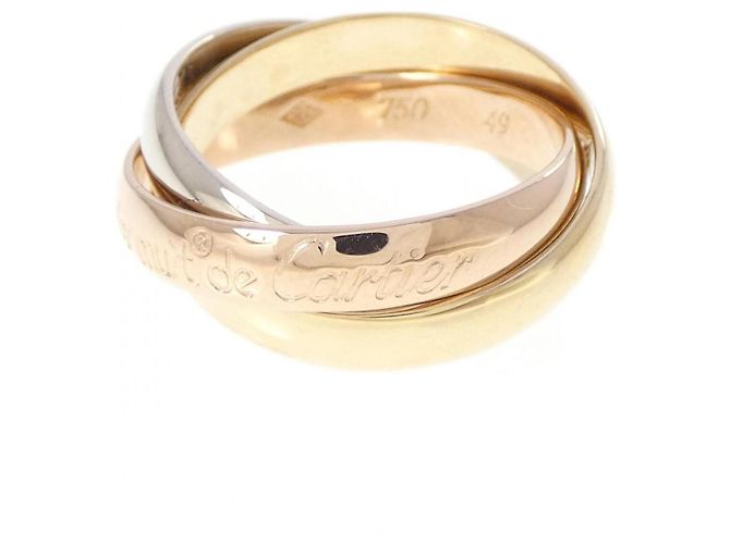 Anello Cartier Trinity in oro bianco oro giallo e oro rosa 18K