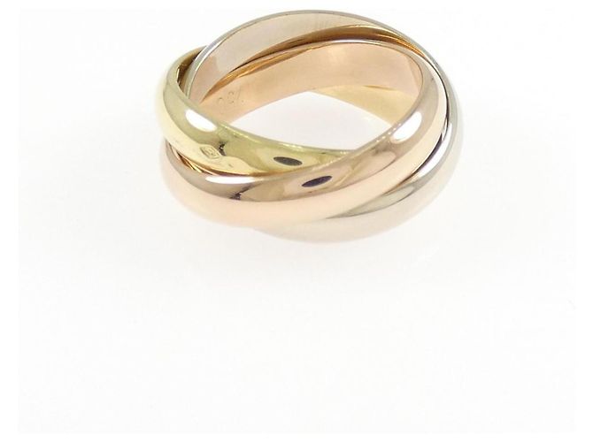Anello Cartier Trinity in oro rosa bianco e giallo 18K