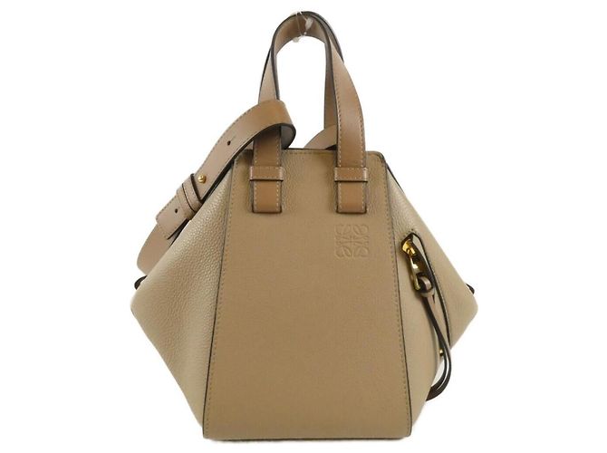 Borsa a tracolla Loewe Hammock Compact Sabbia 