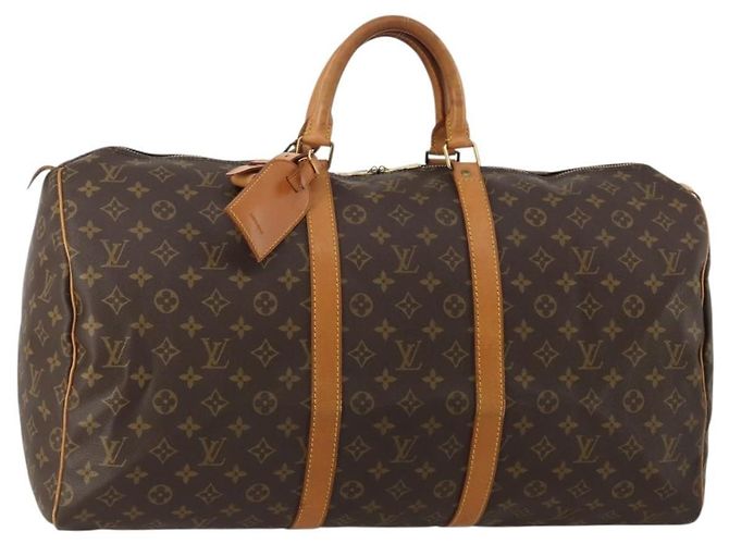 Louis Vuitton Keepall Monogram 55 Marrone