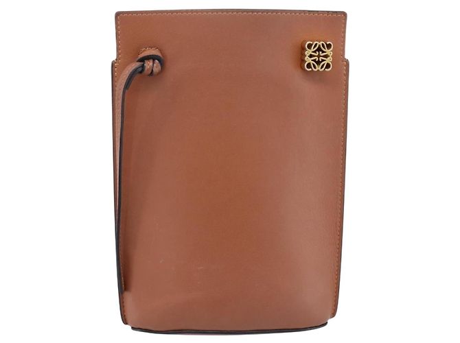 Loewe Dice Pocket Leather Marrom