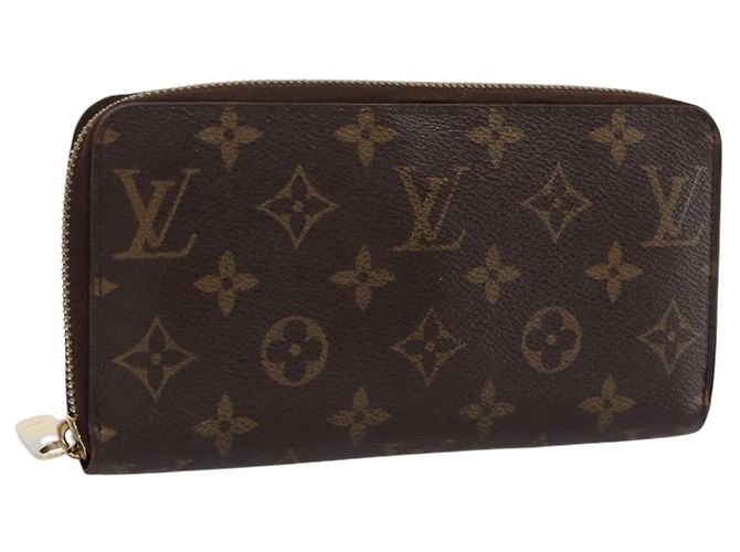 LOUIS VUITTON Monogram Zippy Wallet Long Wallet M42616 LV Auth 198765