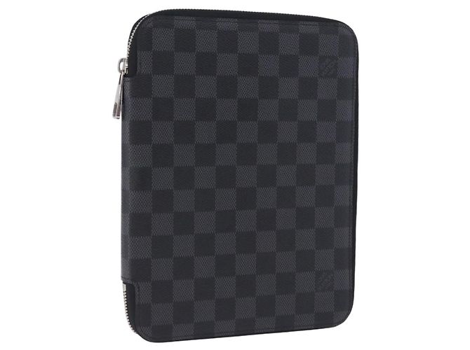 LOUIS VUITTON Damier Grafitte Document Case Portefeuille Braza LV Auth 197312M Damier ebene